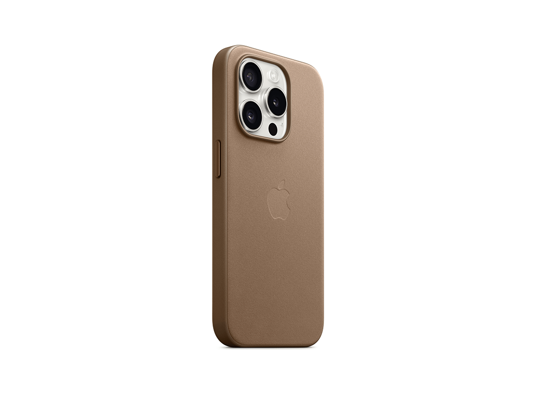Apple MT4J3ZM/A iPhone 15 Pro FineWoven Case with MagSafe - Taupe in Qatar Apple MT4J3ZM/A iPhone 15 Pro FineWoven Case with MagSafe - Taupe in Qatar